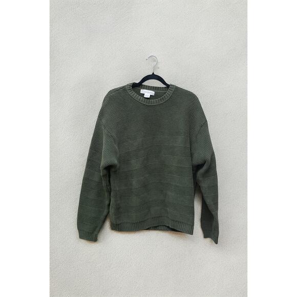 Vintage Banana Republic 100% Cotton Crewneck Sweater Made in Australia Pre-Gap - Picture 1 of 4